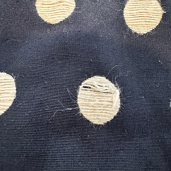 Ann Taylor Women Petite Sz:4 Black/ Cream Embroidered polka dot Sleeveless Dress - Picture 12 of 12